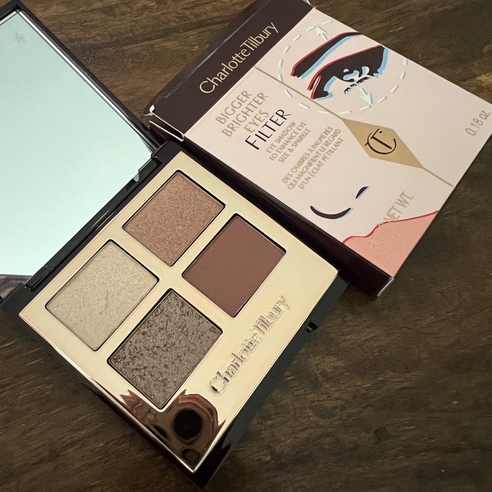 Charlotte tilbury luxury palette eyeshadow quad makeup compact mirror brand new